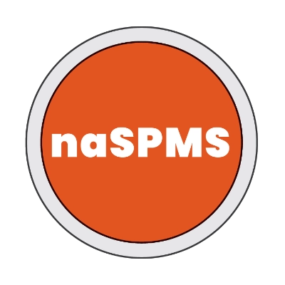 A red circle with naSPMS written in it